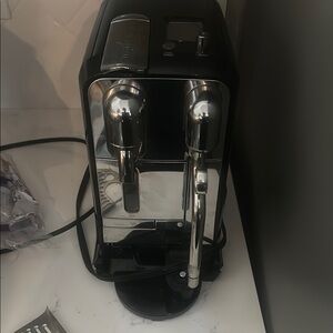 Black and Silver Espresso Machine